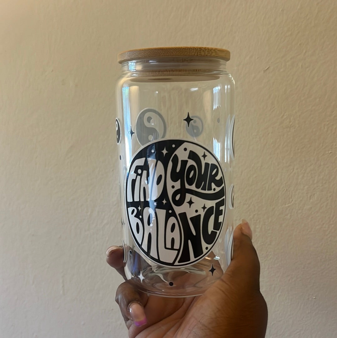 Find Your Balance Ice Coffee Cup