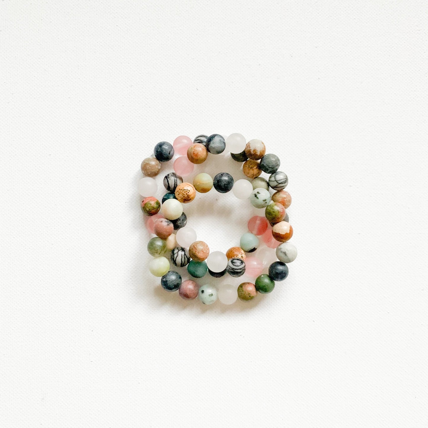 Mini Ankara // Multi Stone Matte Bracelet