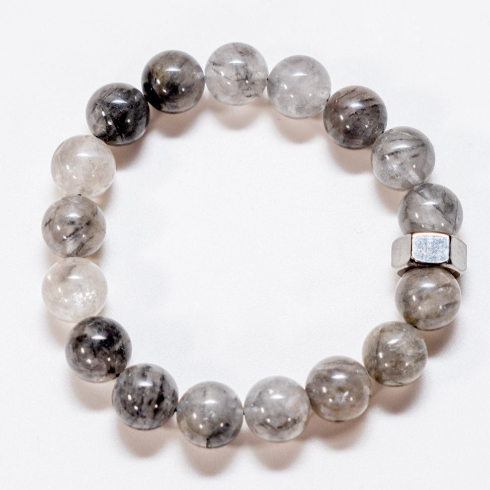 Bold Cloudy Quartz Bracelet