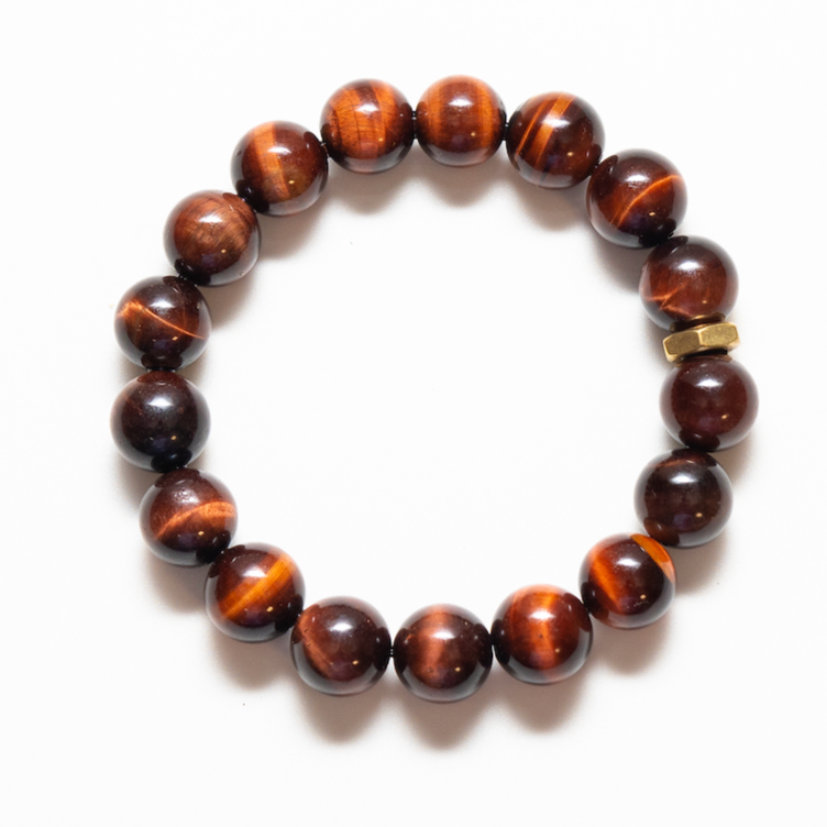 Bold Red Tiger's Eye Bracelet