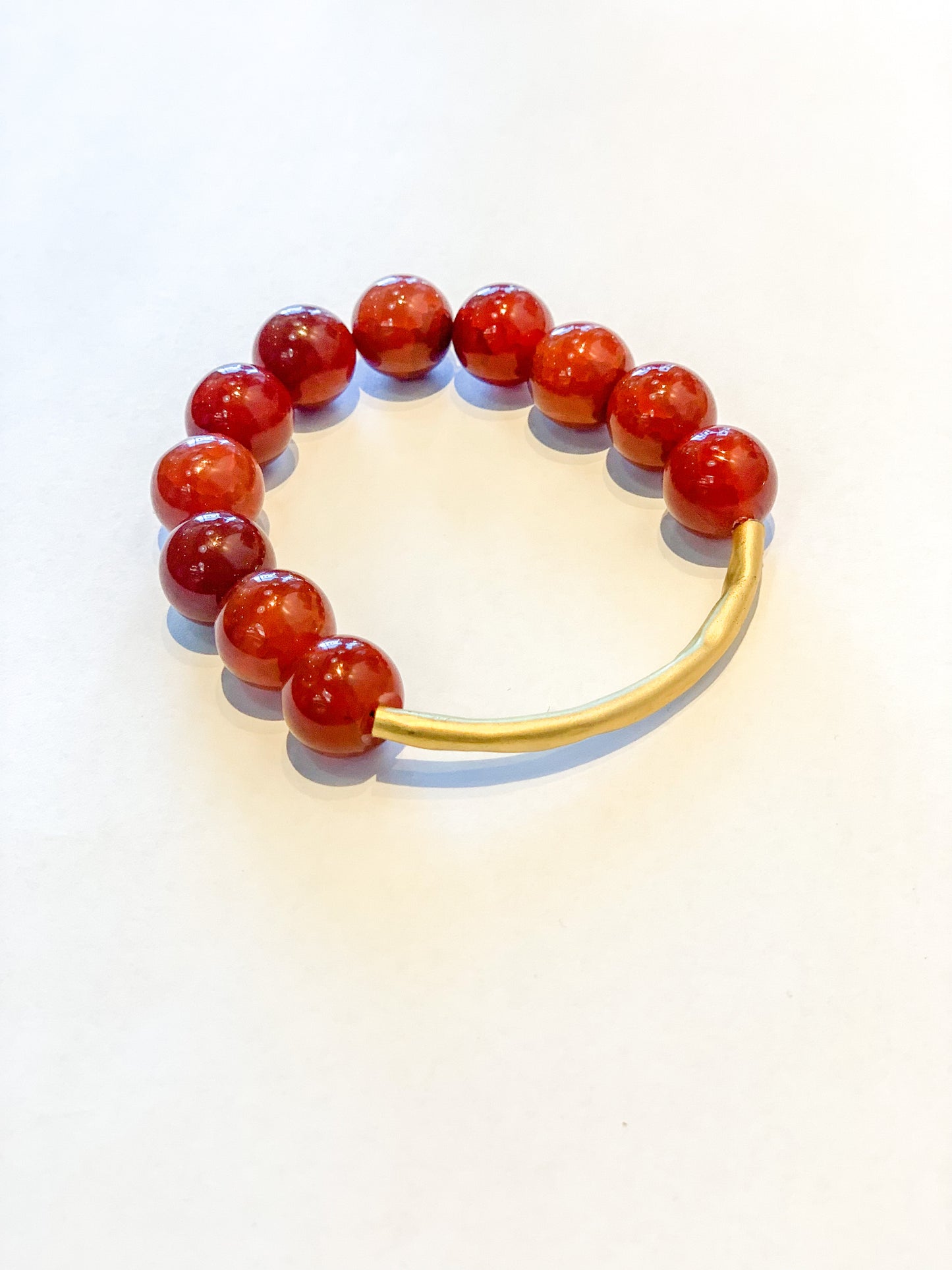 Carnelian Bar Bracelet