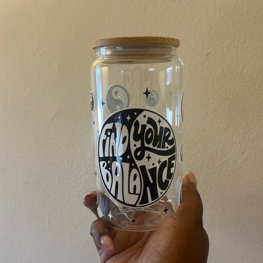 Find Your Balance Ice Coffee Cup