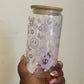 Smiley Face , Flowers and Lighting BoltIce Coffee Cup