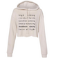 High Vibing Cropped Fleece Hoodie