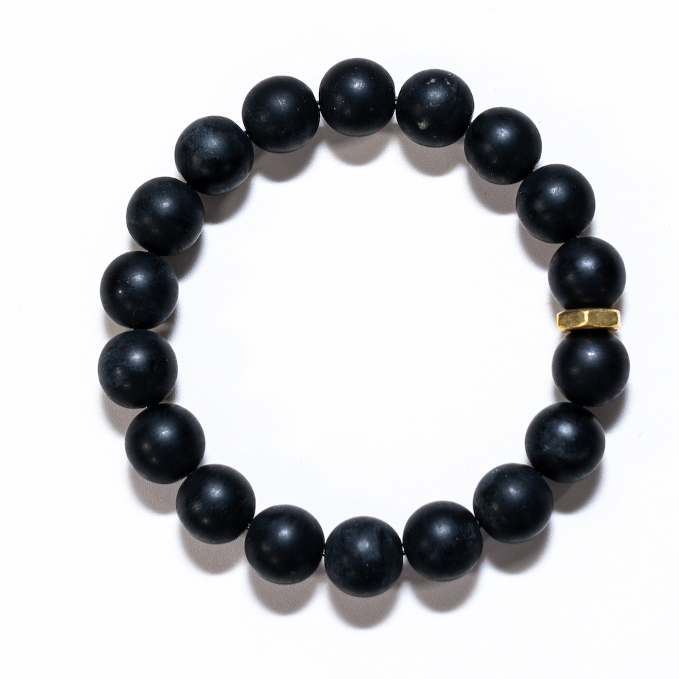 Bold Matte Black Onyx Bracelet