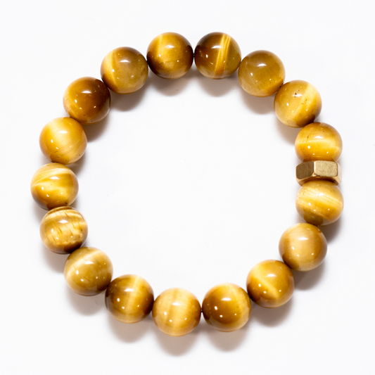 Bold Yellow Tiger's Eye Bracelet