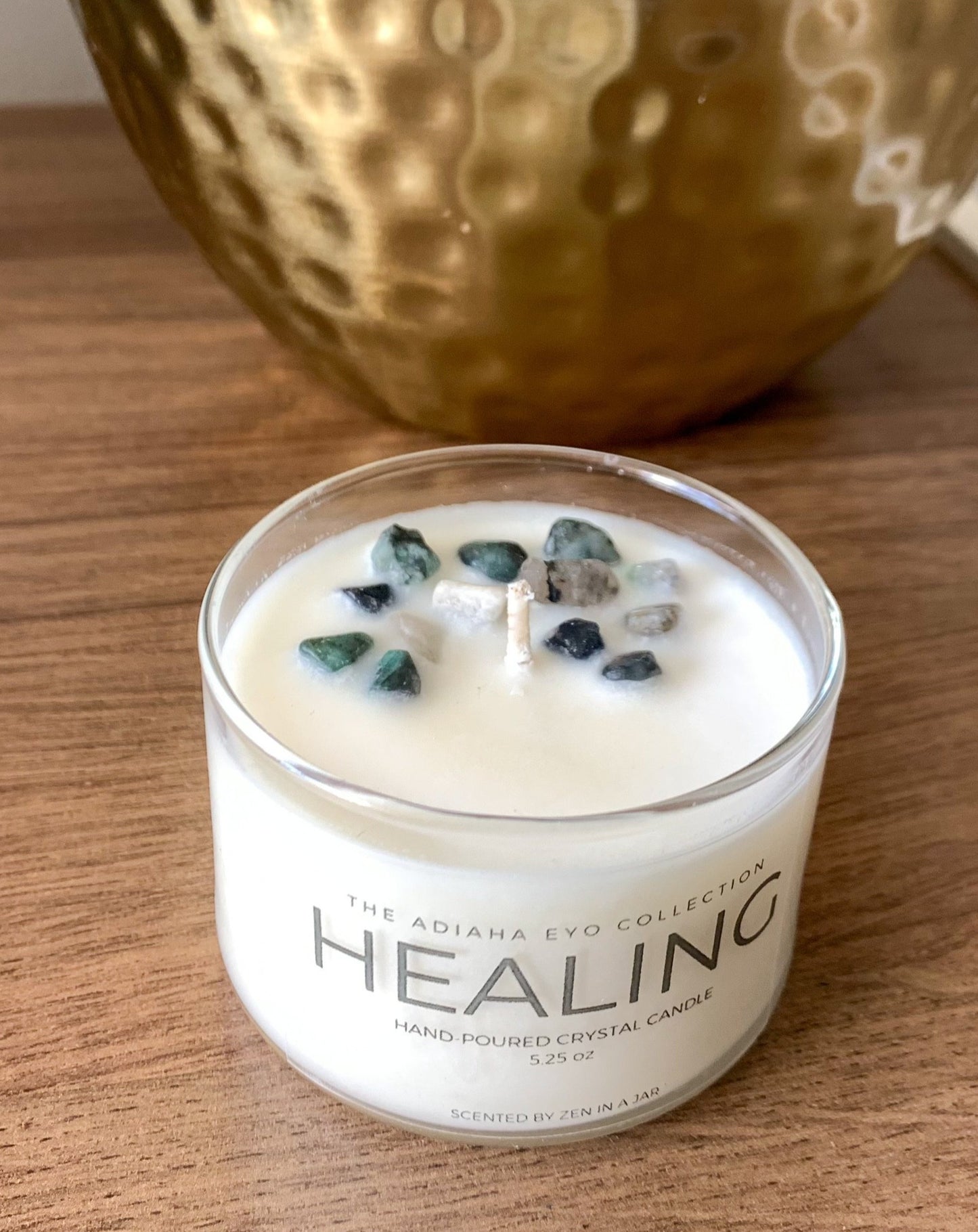 Healing Crystal Candle