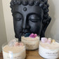 Forget Me Not Crystal Candle