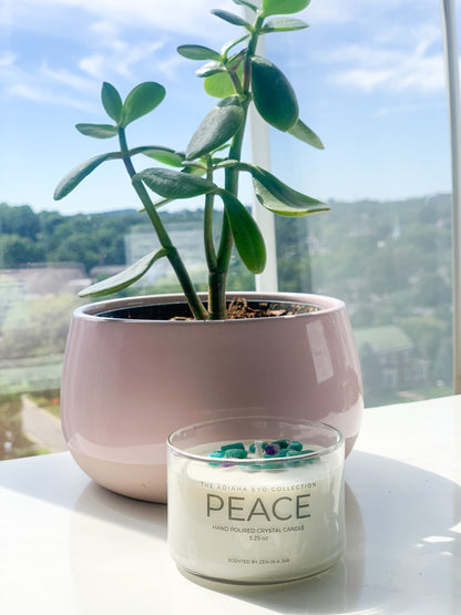 Peace Crystal Candle