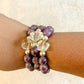 Go Set Go Amethyst & Clear Quartz Bracelet