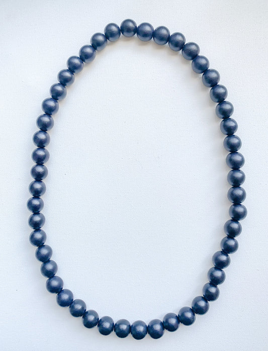 Black Mamba // 36'' Black Wood Necklace