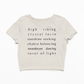 High Vibing Cropped T-Shirt - Beige